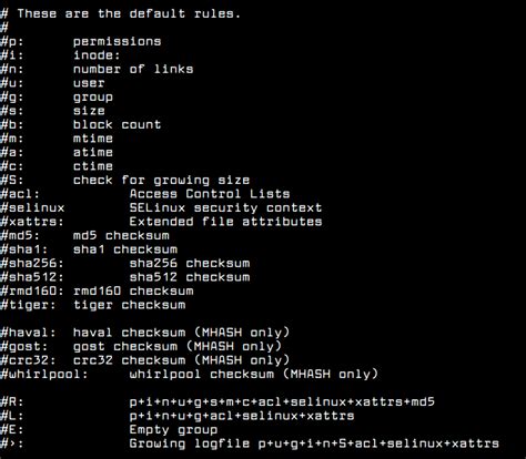 most efficient way to test an aide package|How to Check Integrity of File and Directory Using .